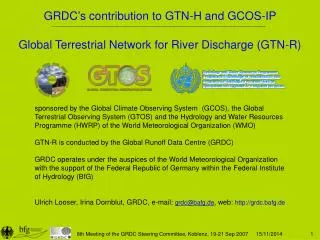 Global Terrestrial Network for River Discharge (GTN-R)