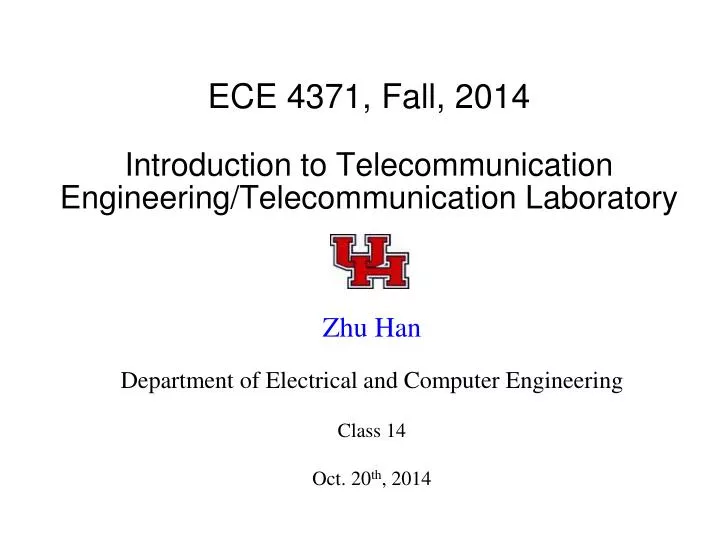 ece 4371 fall 2014 introduction to telecommunication engineering telecommunication laboratory