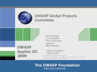 OWASP Global Projects Committee