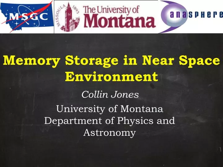memory storage in near space environment