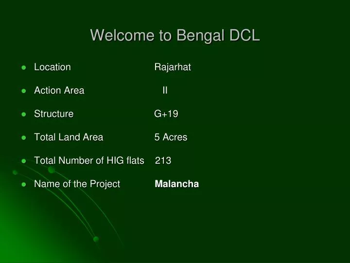 welcome to bengal dcl