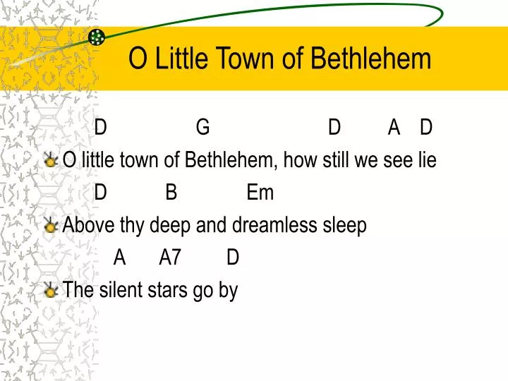 o little town of bethlehem