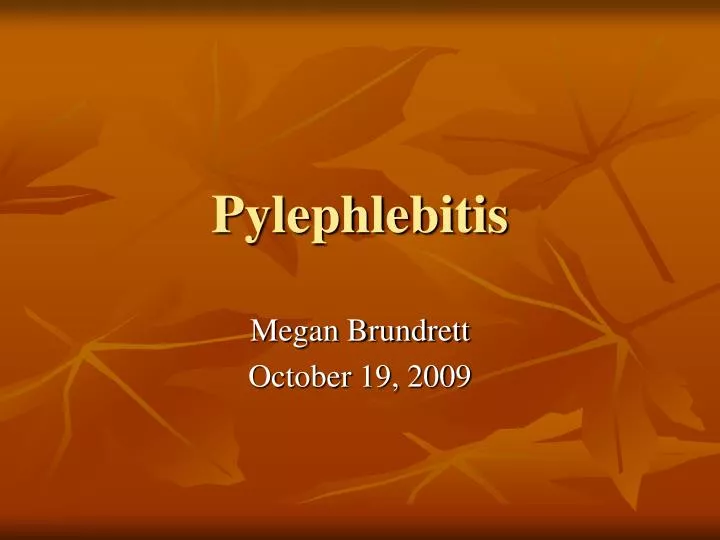 pylephlebitis