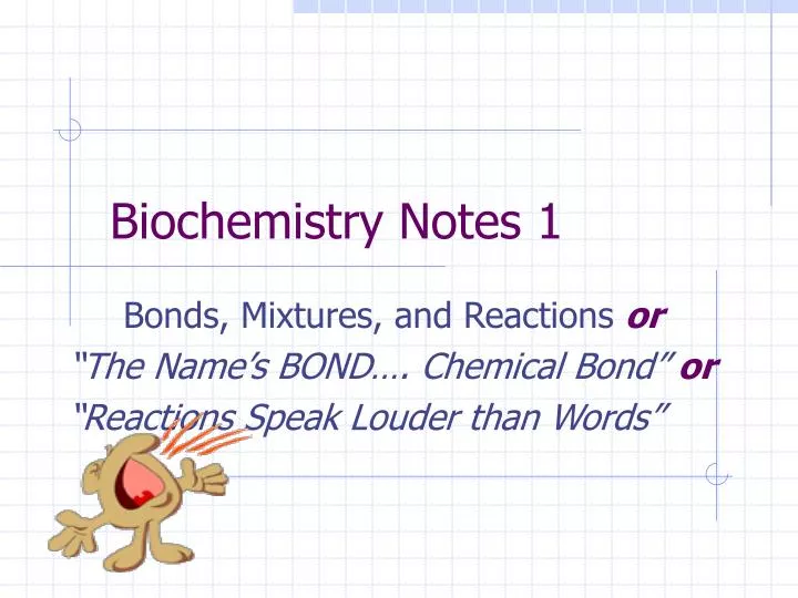 biochemistry notes 1