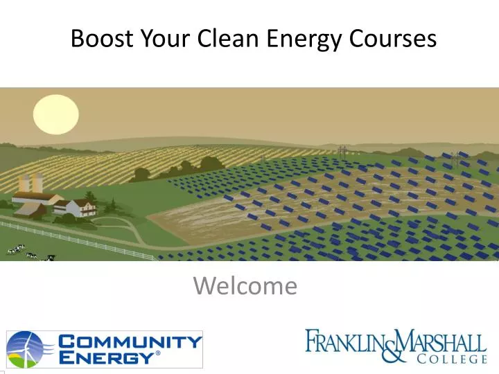 boost your clean energy courses