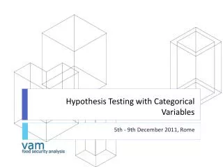 Hypothesis Testing with Categorical Variables