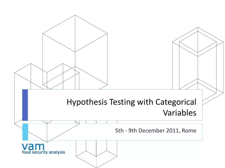 hypothesis testing with categorical variables