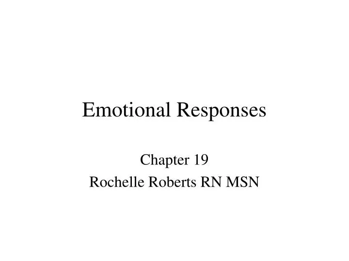 emotional responses