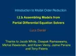 Introduction to Model Order Reduction - slide 1