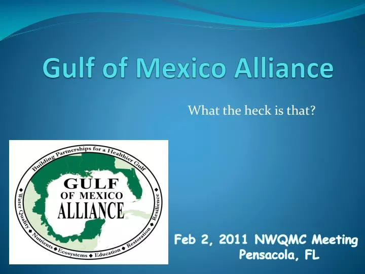 gulf of mexico alliance