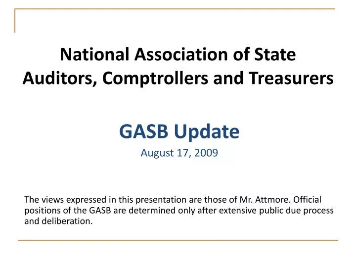 national association of state auditors comptrollers and treasurers