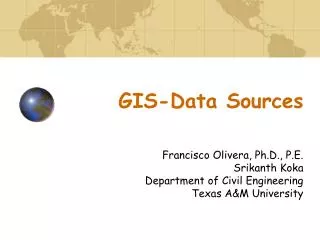 GIS-Data Sources
