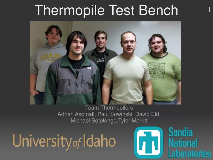 thermopile test bench