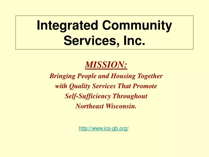 integrated community services inc