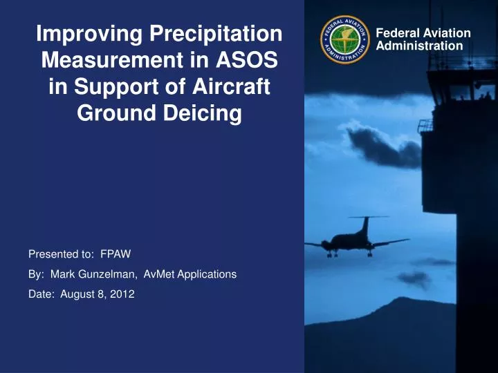 improving precipitation measurement in asos in support of aircraft ground deicing