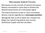 Microwave Hybrid Circuits - slide 1