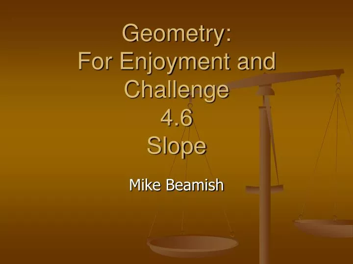 geometry for enjoyment and challenge 4 6 slope