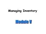 Managing Inventory - slide 1