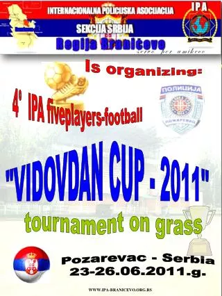 &quot;VIDOVDAN CUP - 2011&quot;