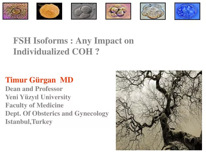 fsh isoforms any impact on individualized coh