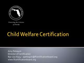 Child Welfare Certification