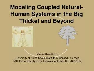Modeling Coupled Natural-Human Systems in the Big Thicket and Beyond