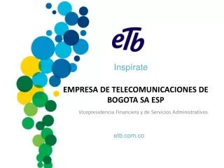 empresa de telecomunicaciones de bogota sa esp