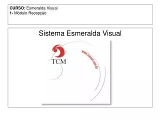 curso esmeralda visual 1 m dulo recep o