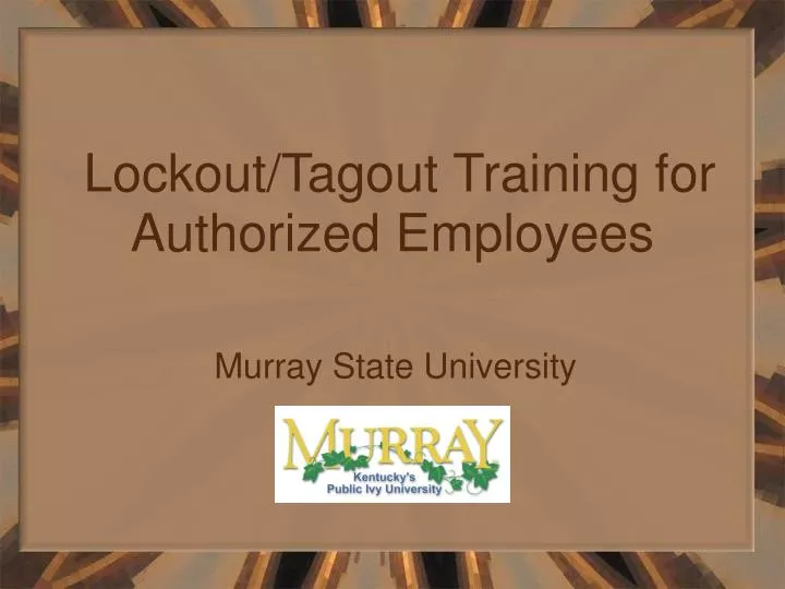 lockout tagout training for authorized employees