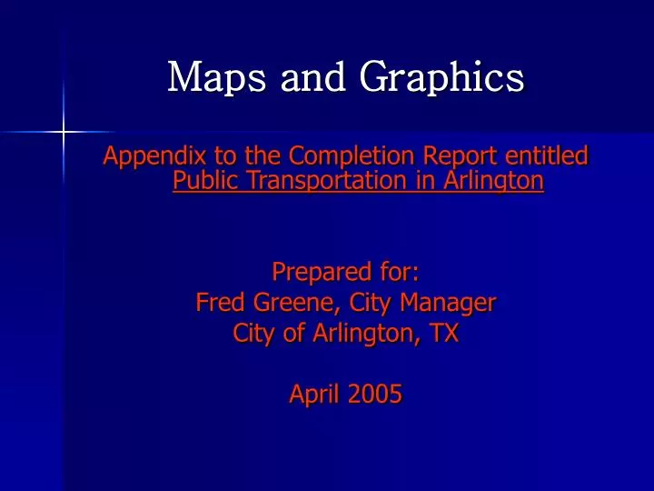 maps and graphics