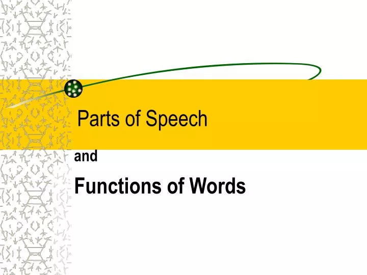 parts of speech