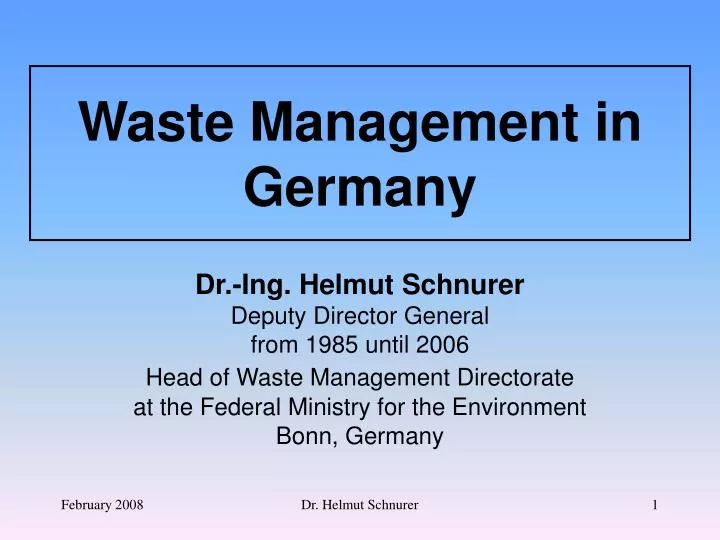 waste management in germany