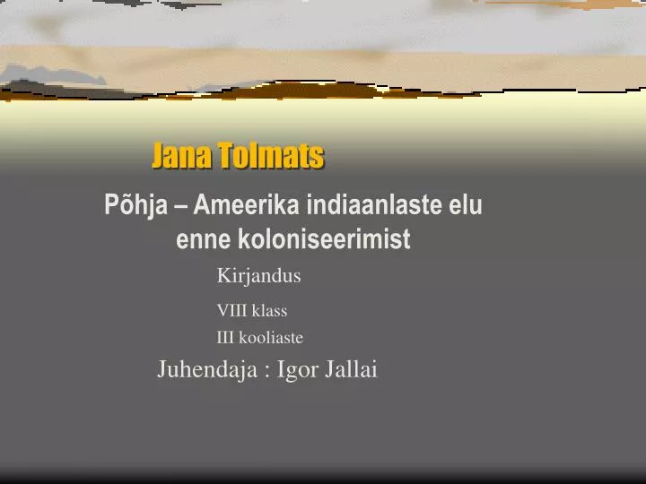 jana tolmats