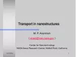 Transport in nanostructures - slide 1