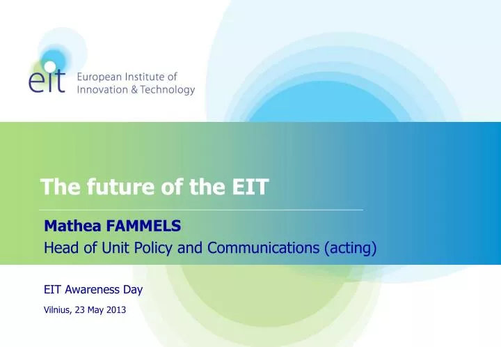 the future of the eit