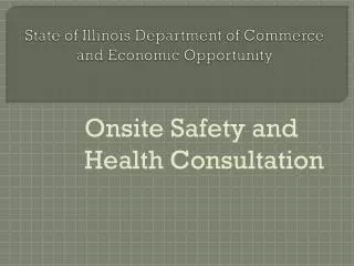 State of Illinois Department of Commerce and Economic Opportunity