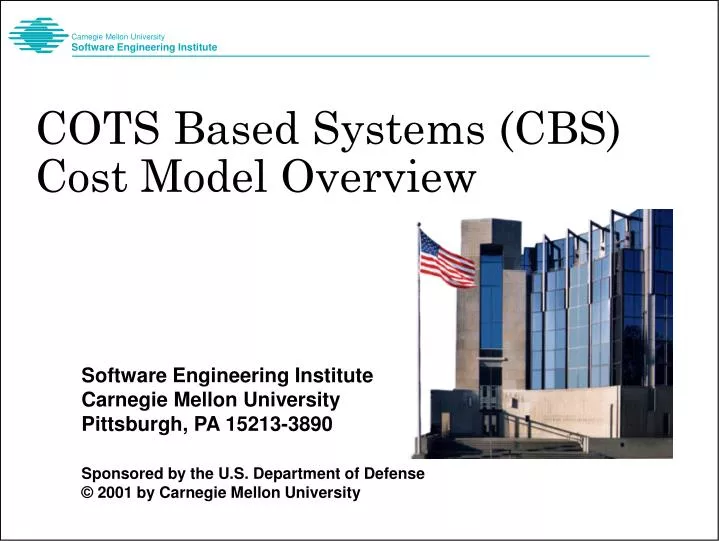cots based systems cbs cost model overview
