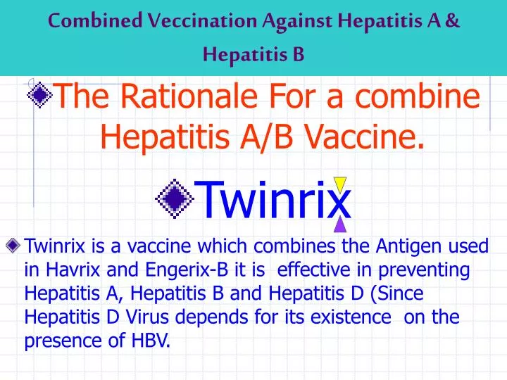 combined veccination against hepatitis a hepatitis b