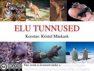 elu tunnused