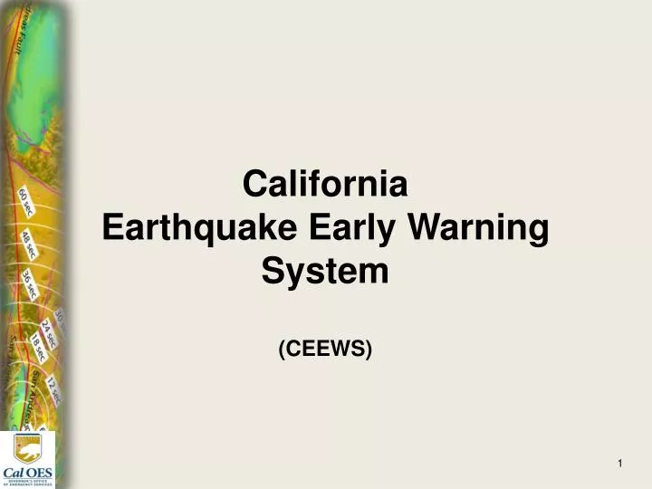 california earthquake early warning system ceews
