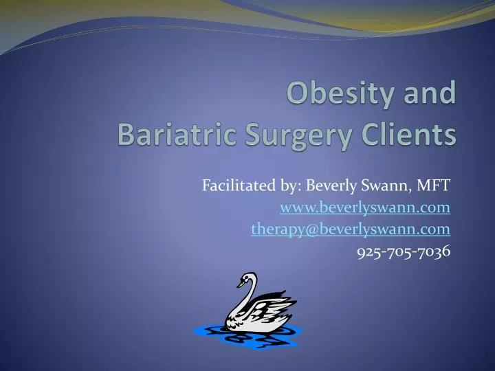 obesity and bariatric surgery clients