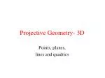 Projective Geometry- 3D - slide 1