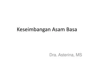 keseimbangan asam basa
