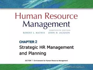 CHAPTER 2 Strategic HR Management and Planning