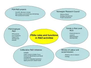 PSAs roles and functions in R&amp;D activities