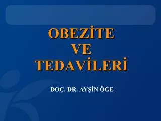 obez te ve tedav ler