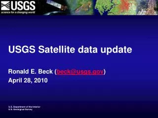 USGS Satellite data update