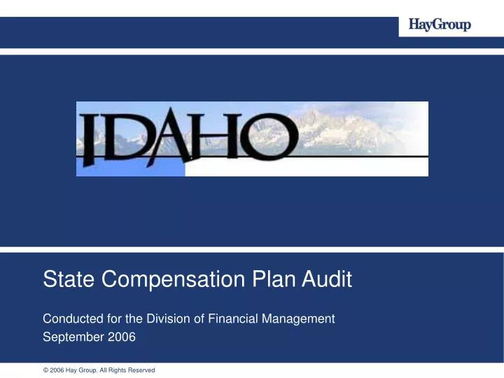state compensation plan audit