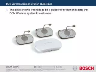 DCN Wireless Demonstration Guidelines