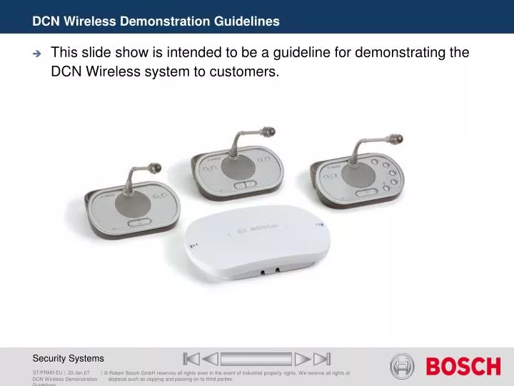 dcn wireless demonstration guidelines